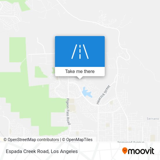 Espada Creek Road map