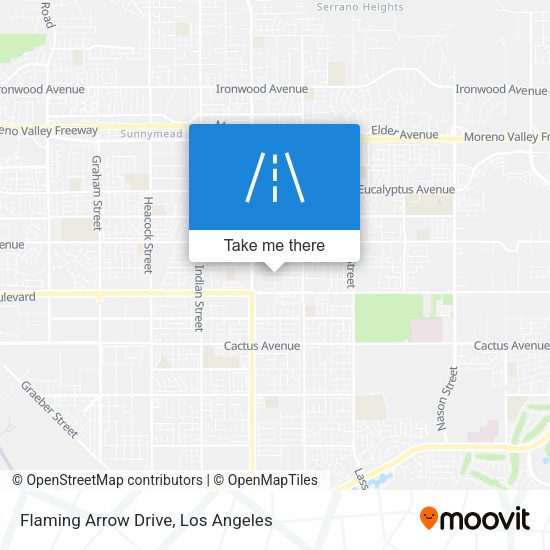 Flaming Arrow Drive map