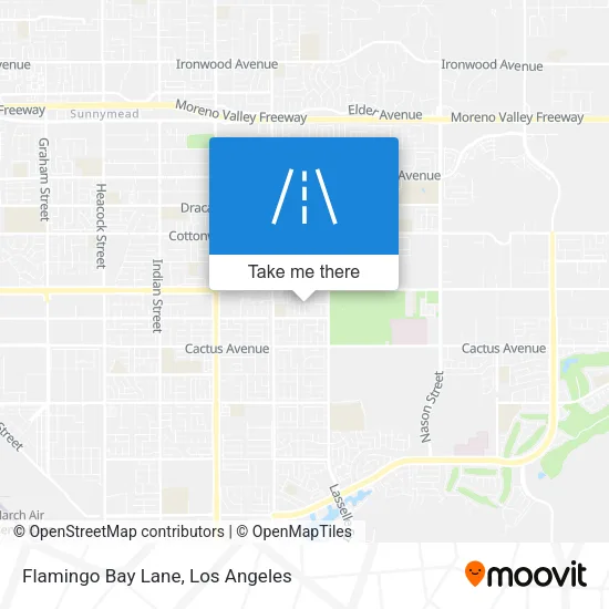Flamingo Bay Lane map