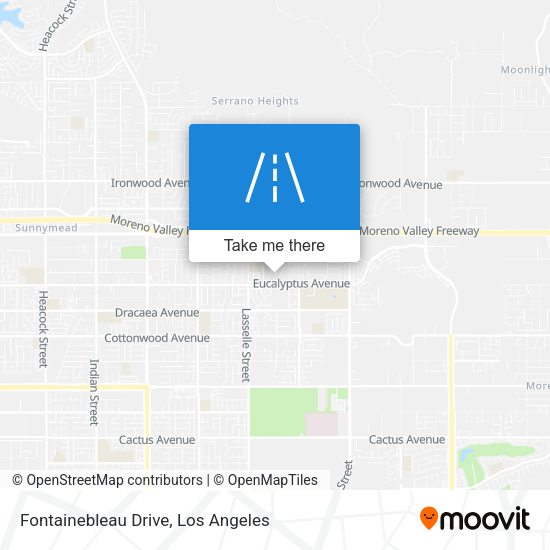 Fontainebleau Drive map