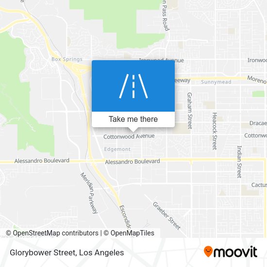 Glorybower Street map