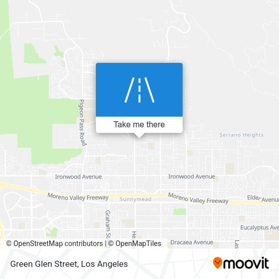 Green Glen Street map