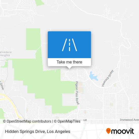 Mapa de Hidden Springs Drive