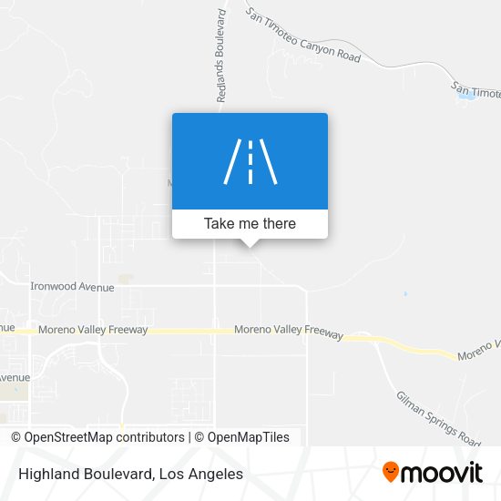 Highland Boulevard map