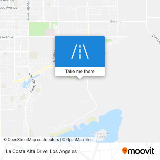 La Costa Alta Drive map