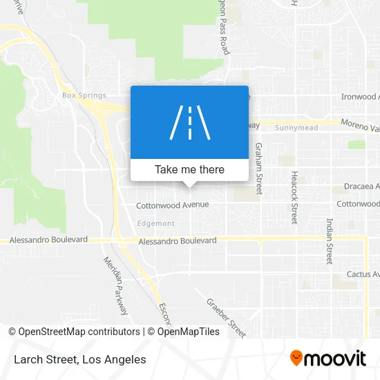 Larch Street map
