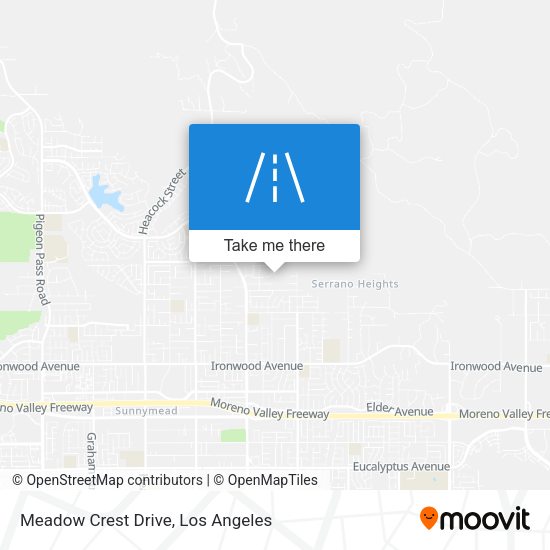 Meadow Crest Drive map