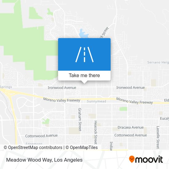 Meadow Wood Way map