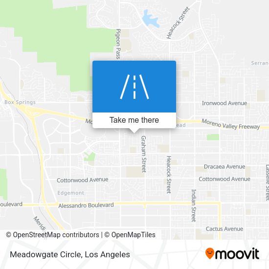 Meadowgate Circle map