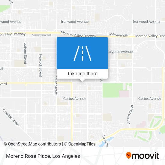 Mapa de Moreno Rose Place
