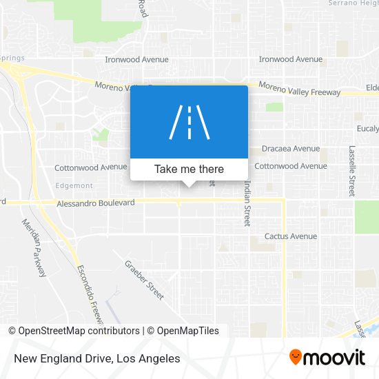 Mapa de New England Drive