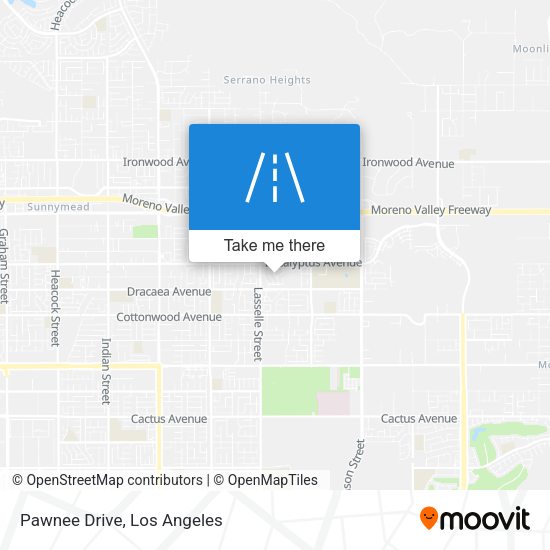 Mapa de Pawnee Drive