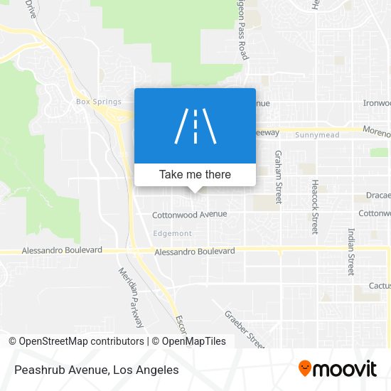Mapa de Peashrub Avenue