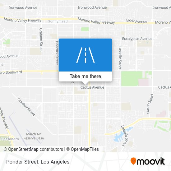 Mapa de Ponder Street