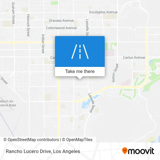 Rancho Lucero Drive map