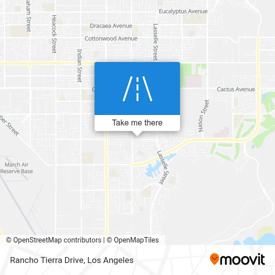 Rancho Tierra Drive map
