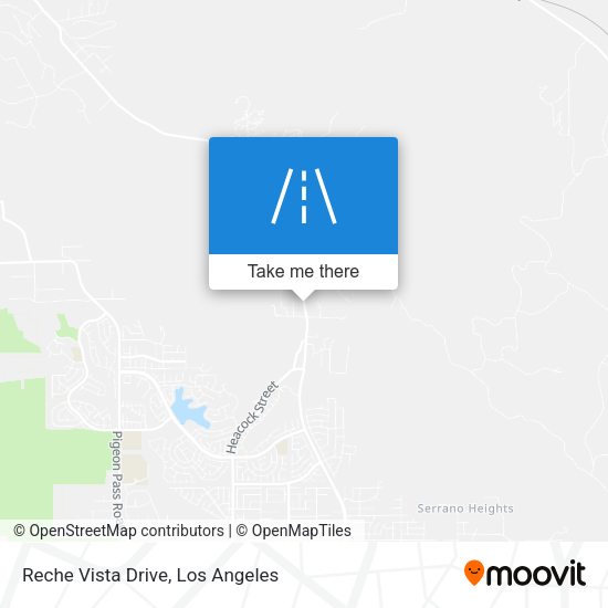 Reche Vista Drive map