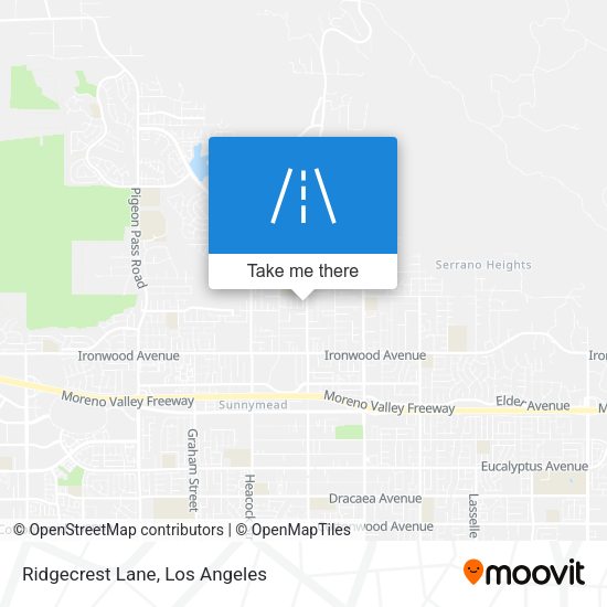 Ridgecrest Lane map
