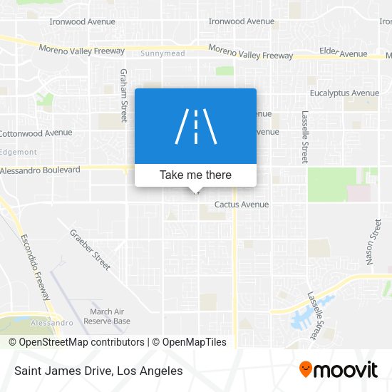 Saint James Drive map