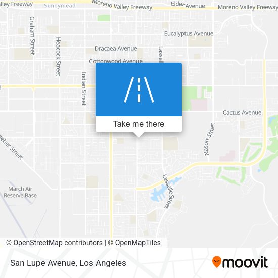 San Lupe Avenue map