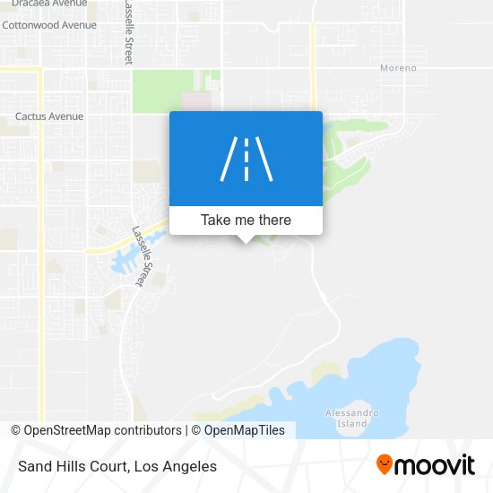 Sand Hills Court map