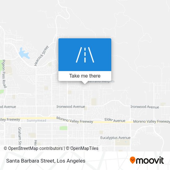Santa Barbara Street map
