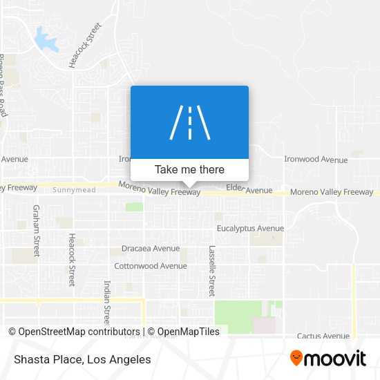 Shasta Place map