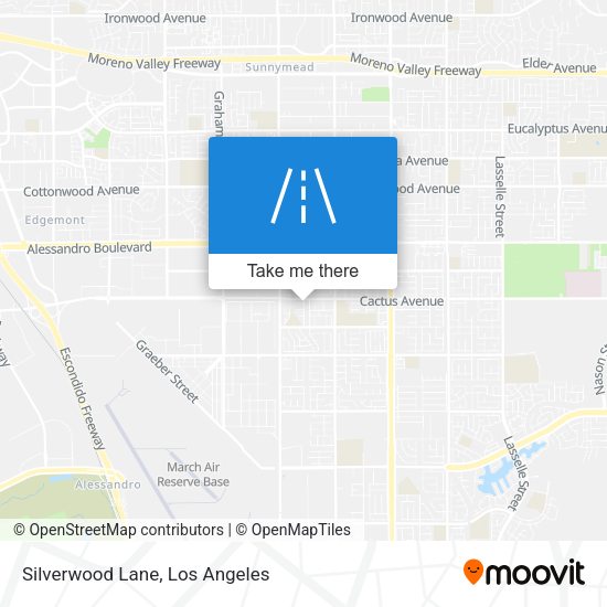 Silverwood Lane map