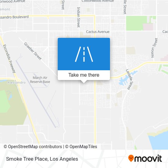 Smoke Tree Place map