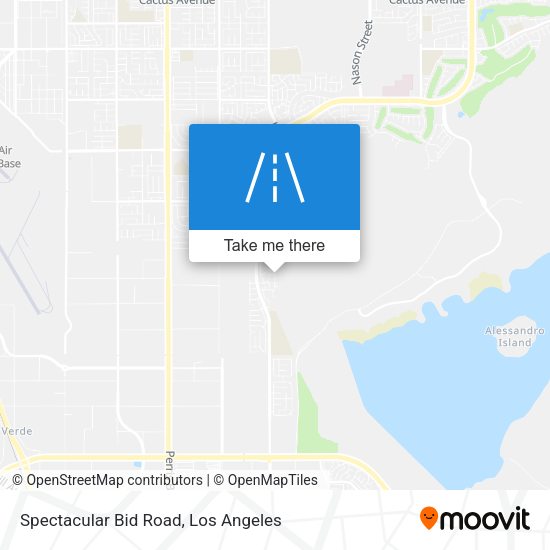 Mapa de Spectacular Bid Road
