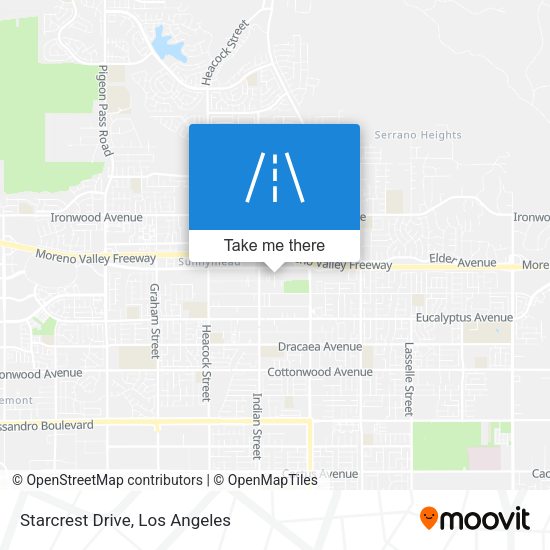 Starcrest Drive map