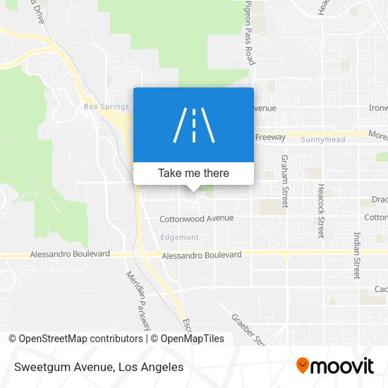Sweetgum Avenue map