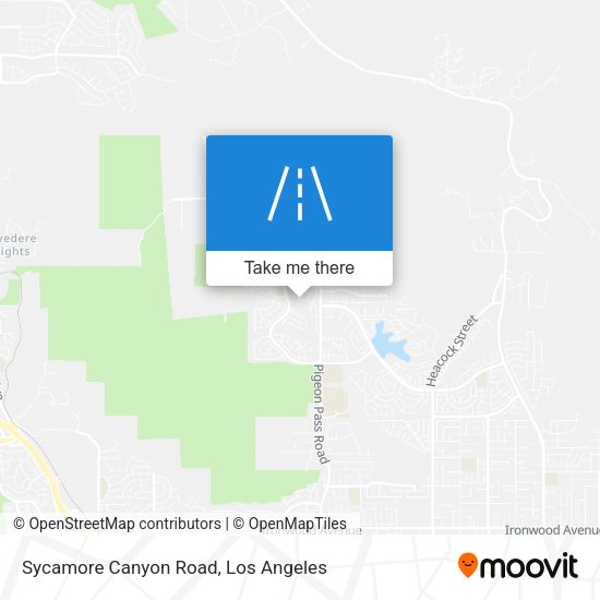 Mapa de Sycamore Canyon Road