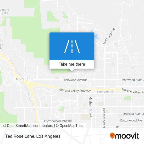 Mapa de Tea Rose Lane