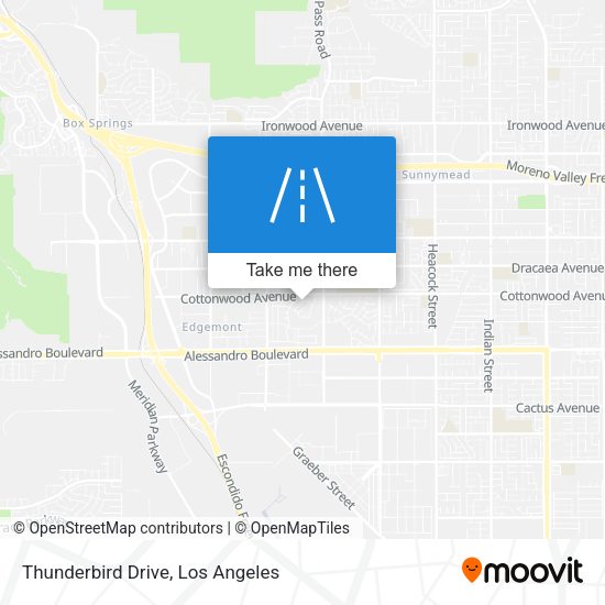 Thunderbird Drive map