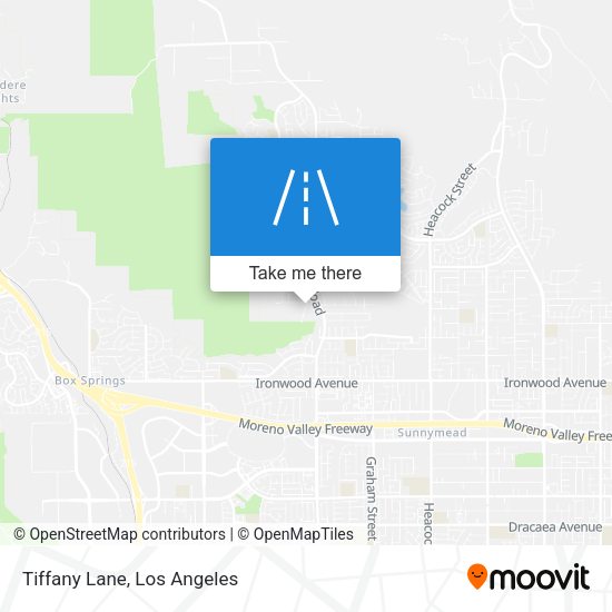 Mapa de Tiffany Lane