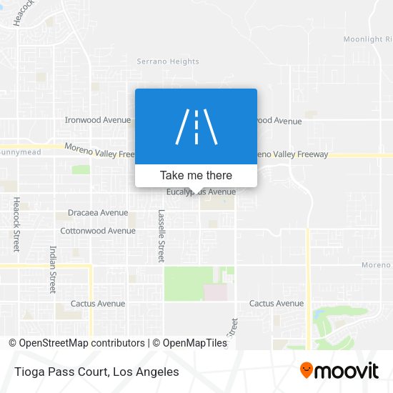 Tioga Pass Court map