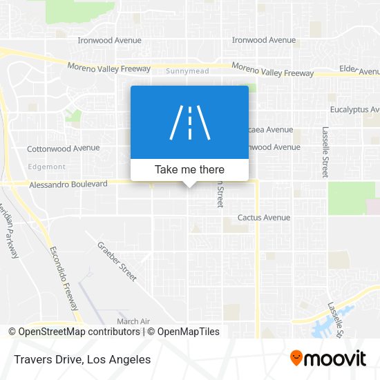 Mapa de Travers Drive