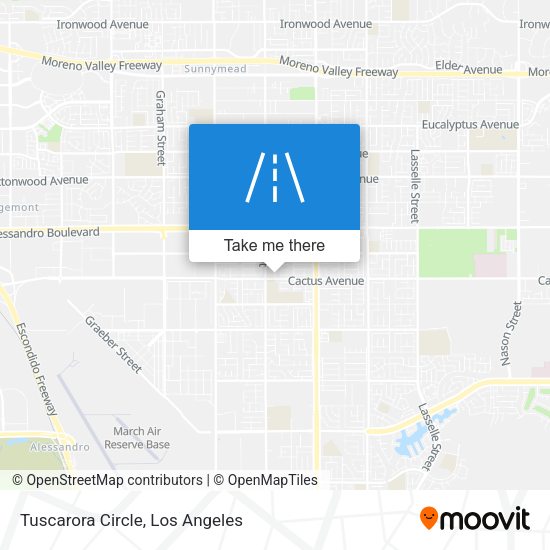 Tuscarora Circle map
