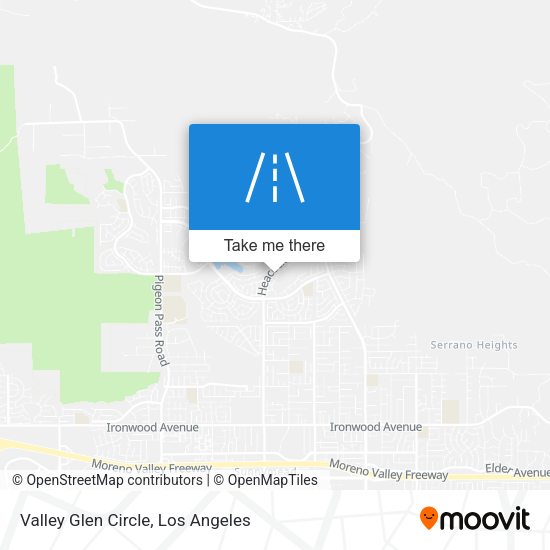 Valley Glen Circle map