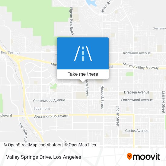 Mapa de Valley Springs Drive