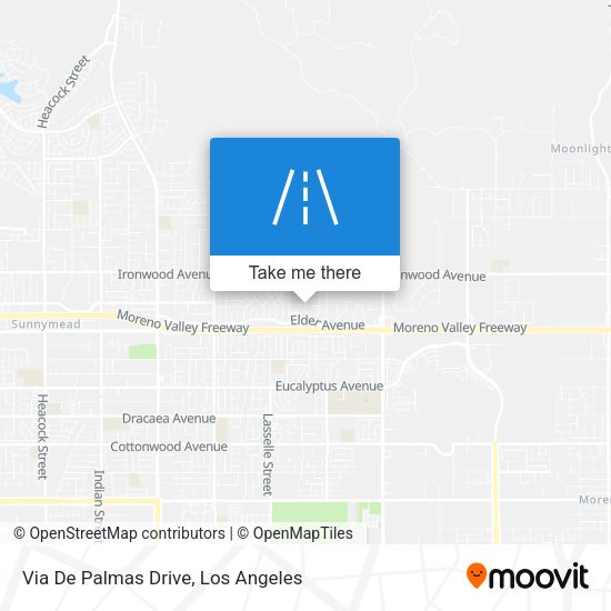 Via De Palmas Drive map