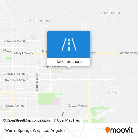 Warm Springs Way map