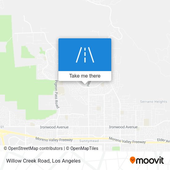 Willow Creek Road map