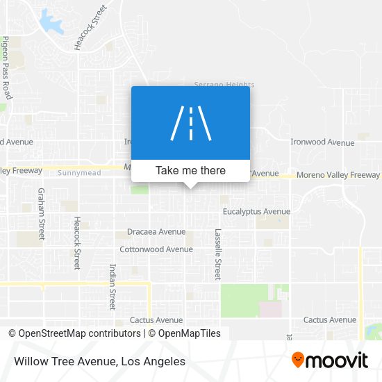 Willow Tree Avenue map