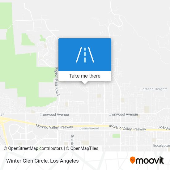 Winter Glen Circle map