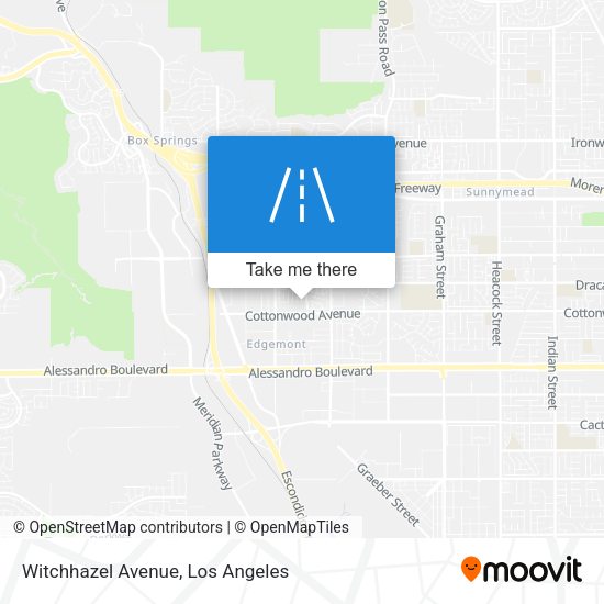 Mapa de Witchhazel Avenue