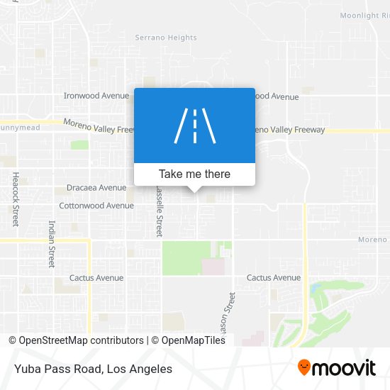 Mapa de Yuba Pass Road