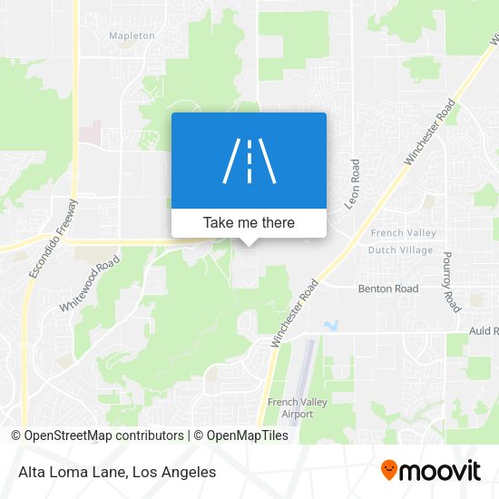Mapa de Alta Loma Lane