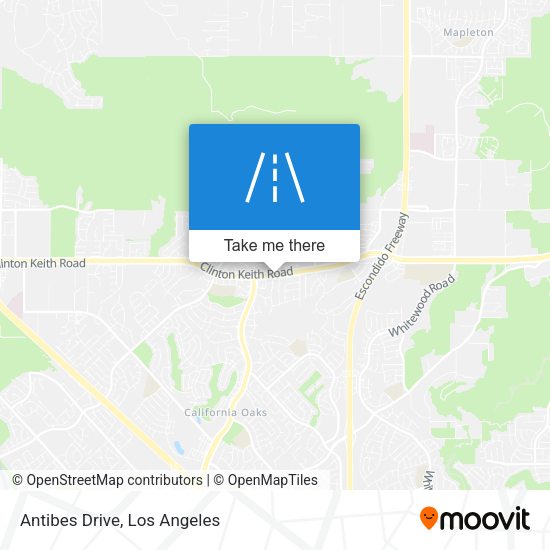 Mapa de Antibes Drive